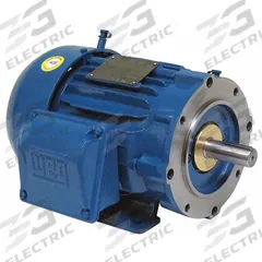 WEG General Purpose Motor: C-Face/Rigid Base Mount, Totally Enclosed Fan Cooled, 15 hp, 575V AC (MPN 01536ET3H254TC-W22). Key specifications — Brand: WEG; Nameplate Voltage @ 60 Hz: 575V AC; Full Load Current @ 60 Hz: 13.8 A; Nameplate RPM @ 60 Hz: 3,530 RPM; Motor Enclosure: TEFC.