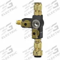 FIELDPIECE Valve Core Remover: 5 1/16 in Lg, Aluminum, 1/4 in Male SAE Right-Hand, A2L Compatible (MPN VC2G). Key specifications — Application: Evacuation; Includes: Sight Glass; Product Type: Valve Core Remover; Brand: FIELDPIECE; Body Material: Aluminum; Manufacturer Part Number: VC2G.