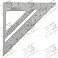 STANLEY Quick Square: 1/8 in, 7 in Square Size, Aluminum, Brushed, Inches, 1/8 in, 1/8 in, SAE, Inch (MPN 46-067). Key specifications — attr936134: 1/8 in; attr948788: 1/8 in; attr934763: STANLEY; attr984589: Inch; attr984960: Aluminum.