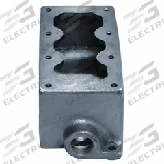 APPLETON ELECTRIC Mounting Body: 3 Gangs, Aluminum, 3/4 in Hub Size, Dead End, 9 3/16 in Overall Ht (MPN EDS247-SA). Key specifications — Brand: APPLETON ELECTRIC; Hub Type: Dead End.