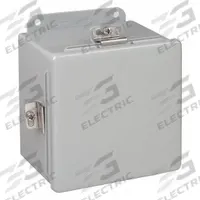 HOFFMAN Enclosure: Steel, 6 in x 6 in x 4 in, NEMA 12/13/4, Solid Cover, Clamp On (MPN A606NF). Key specifications — Closure Method: Clamps; Brand: HOFFMAN; Knockouts: Not Included.