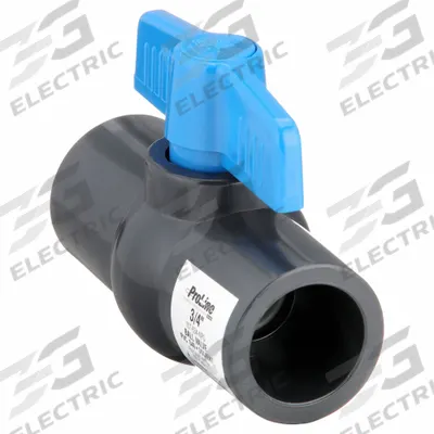 APPROVED VENDOR Manual Two-Way Ball Valve: 3/4 in, PVC, Straight, Socket x Socket, One-Piece - PVC Ball Valves