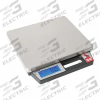TAYLOR PRECISION PRODUCTS Food Scale: 11 1/4 in Weighing Surface Dp, 13 3/8 in Weighing Surface Wd (MPN TE25010). Key specifications — Readability: 0.2 lb/100 g; Brand: TAYLOR; IP Rating: Not IP Rated.