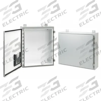 HOFFMAN Enclosure: Steel, 16 in x 16 in x 8 in, NEMA 12/13, Solid Cover - Steel Dust-Tight Enclosures