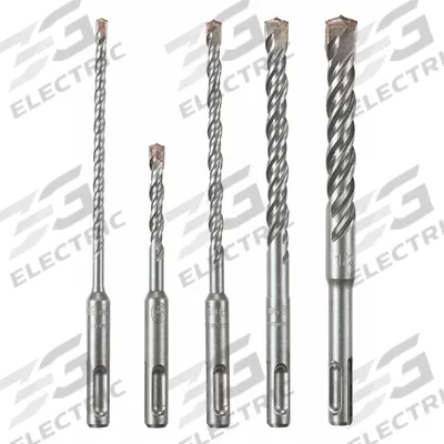 BOSCH Rotary Hammer Drill Set: 1/2 in_1/4 in_3/8 in_3/16 in Drill Bit Size - SDS-Plus Concrete & Masonry Drill Bit Sets