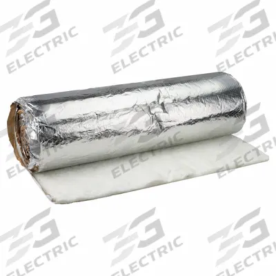 JOHNS MANVILLE Duct Wrap: 4.2 R-Value, Foil Scrim Kraft, Fiberglass, 48 in Wd, 25 ft Lg