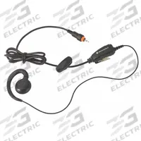 MOTOROLA Earpiece: Fits Motorola, For CLP Series, Ear Hook, Push To Talk, Black, 1 Wires, Wired, M10 (MPN HKLN4455F). Key specifications — attr921014: M10; attr921008: CLP; attr921002: Yes; attr920998: HKLN4455F; attr921012: MOTOROLA.