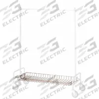 R&B WIRE PRODUCTS INC. Basket Shelf: Rod Design (No ) Hooks, 36 in Overall Wd, Silver, Chrome (MPN 781). Key specifications — Color: Silver; Compatible with Grainger Part Number: 143J46; Finish: Chrome.