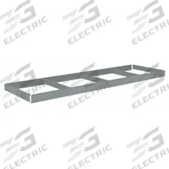 TENNSCO Shelf: 96 in x 18 in, 1,600 lb Load Capacity, Gray, Shelf (MPN ZLCS-9618). Key specifications — Includes: (4) Beams; Shelf Configuration: Single Straight; Color: Gray; Frame Material: Steel; Brand: TENNSCO; Frame Finish: Zinc Plated; Product Type: Shelf.