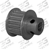 DAYTON Timing Pulley: Curvilinear, Fixed, For 9 mm Belt Wd, 18 Teeth, 3 mm Pitch, Aluminum (MPN 18-3M09M6FA6). Key specifications — Brand: DAYTON; Finish: Clear Anodized; For Belt Series: Powerhouse®.