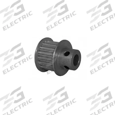Dayton Timing Pulley: Curvilinear, Fixed, For 9 mm Belt Wd, 18 Teeth, 3 mm Pitch - HTD Section Fixed-Bore Timing Pulleys with Hub