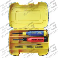 MEGAPRO Multi-Bit Screwdriver: Hex/Phillips/Security Torx/Slotted/Spanner/Square/Torx Tip, 26 Tips (MPN NASTPDK2). Key specifications — attr1205339: Tamper Resistant Torx: TR10 + TR15 + TR20 + TR25 + TR27 + TR30; attr1205303: MEGAPRO.