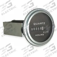 TRUMETER Hour Meter: Hour Meters, Front Panel Mounting, Analog, 10 V DC – 80 V DC, Analog, Tenth (MPN 732-0023). Key specifications — Mounting Style: Panel; Standards: UL; Bezel Face Shape: Round; Hour Unit Increment: Tenth; NEMA Enclosure Rating: 12; Brand: TRUMETER; Manufacturer Part Number: 732-0023; Meter Type_Broad: Analog.