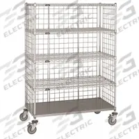 APPROVED VENDOR Stock Cart: 1,000 lb, Overall Dim. 24 in L x 60 in W x 69 in H, Adj, 3 Shelves (MPN LC-2460C). Key specifications — Caster/Wheel Configuration: (4) Swivel; Color: Silver; Shelf Adjustability: Adjustable; Brand: APPROVED VENDOR.