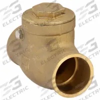 MILWAUKEE VALVE Swing Check Valve: Swing, Inline Valve Body, 1 1/4 in Pipe Size, Sweat x Sweat, Std (MPN UP0968000114). Key specifications — Brand: MILWAUKEE VALVE.