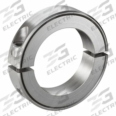 RULAND MANUFACTURING Shaft Collar: 2-Piece, Inch, Round, Clamp-On, 2 in Bore Dia - Stainless Steel Shaft Collars