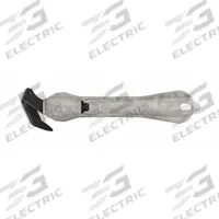 KLEVER Durable Safety Cutter: 7 in Overall Lg, Contoured Handle, Plain, Carbon Steel, Silver (MPN PLS-300XC-35). Key specifications — attr307620: Silver; attr307617: Contoured; attr307618: Plain; attr307619: Carbon Steel; attr307627: Includes Tape Splitter; attr324885: KLEVER.