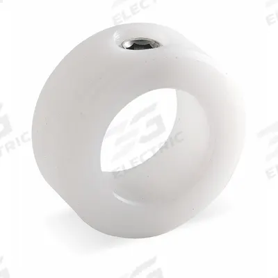 Dayton Shaft Collar: 1-Piece, Set Screw, 7/8 in Bore Dia, 1 3/8 in Collar Outside Dia - Plastic Shaft Collars