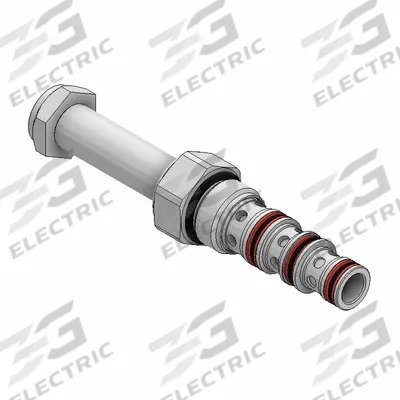 Parker Spool Valve: Steel, Screw-In, Two Positions, Four-Way, C08-4 Valve Cavity Size - Solenoid Cartridge Valves