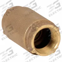 APPROVED VENDOR Spring Check Valve: Inline Valve Body, 1 in Pipe Size, FNPT x FNPT, Bronze, Female (MPN 6AJY3). Key specifications — Brand: APPROVED VENDOR.