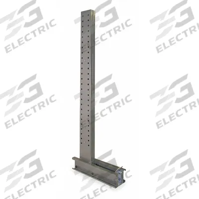 JARKE Upright: 8 ft x 9 1/2 in x 49 in, 9,460 lb_10,780 lb Capacity/Side, 1 Sided - Heavy-Duty Pin-Lock Cantilever Rack Uprights