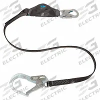 MSA Shock-Absorbing Lanyard: Shock Pack, Hot Work, Aluminum Snap Hook, Aluminum Snap Hook, 1 Legs (MPN 10206833). Key specifications — Brand: MSA; Color: Black; Visual Load Indicator: Yes; Shock-Absorbing Lanyard Material: Kevlar.