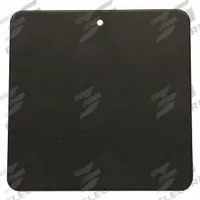 ECCO Mounting Plate: Mounting Plate, Black, Steel, 3 1/2 in Lg, 1/8 in Ht, 3 1/2 in Wd (MPN EZ2000HBT). Key specifications — Color: Black; Brand: ECCO; Material: Steel; Product Type: Mounting Plate.