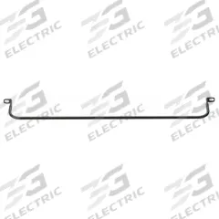 PANDUIT Strain Relief Bar: 2 13/16 in Overall Dp, 19 in Overall Wd, 3/8 in Overall Ht, Black, Steel (MPN SRB19BLY). Key specifications — Color: Black; Includes: Mounting Hardware; Brand: PANDUIT; Material: Steel; Product Type: Strain Relief Bar.