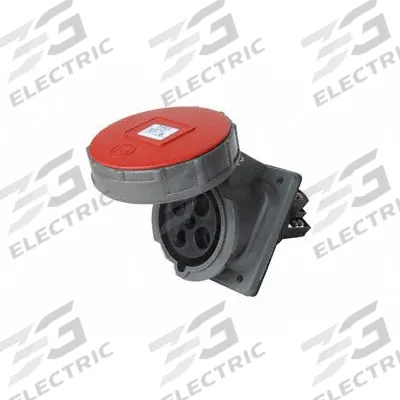 LEGRAND Pin and Sleeve Receptacle: Gray, 480V AC, Three Phase, 60 A, 3 Pole - Watertight Receptacles