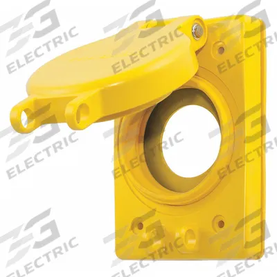 HUBBELL WIRING DEVICE-KELLEMS Weatherproof Cover: Thermoplastic, Locking 30A Receptacles - Plastic Weatherproof Electrical Box Covers