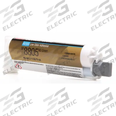3M Acrylic Adhesive: DP8805NS, Ambient Cured, 45 mL, Dual-Cartridge, Green - Acrylic Dual Cartridges for Two-Part Applicators
