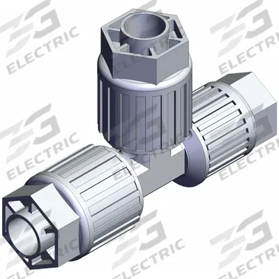 SMC High Purity Fitting: 1/2 in OD x 1/2 in OD x 3/8 in OD Size - PFA Compression Tube Fittings