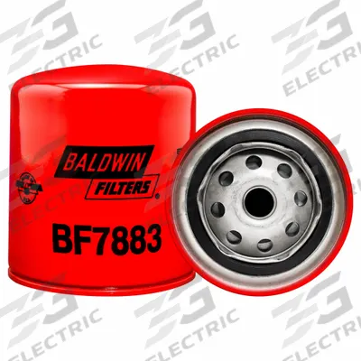 BALDWIN FILTERS Fuel Filter: Spin-On, 3 11/16 in Outside Dia, M16-1.50 Thread Size, Cellulose - Spin-On Fuel Filters