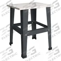 DAYTON Fixed Work Table: Fixed Ht, 19 in x 17 3/4 in, 400 lb Overall Load Capacity (MPN 22DL79). Key specifications — Brand: DAYTON; Unit Type: Not Expandable or Modular.