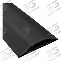 Cable protector: 1 Channels, 3 1/4 in Overall Wd, 3/4 in Overall Ht, 5 ft Lg, Rubber, Black (MPN D-2-5-BK). Key specifications — Color: Black; Brand: ELECTRIDUCT.