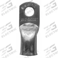 WESTWARD Lug: Crimpable Side Terminal, Crimp/Solder, Copper/Tin, 4/0 ga, Yellow, 1/2 in Stud Size (MPN 23ZA02). Key specifications — Shape: Straight; Raised Pads: No; Lug Type: Crimpable Side Terminal; Contact Material: Copper; Gauge: 4/0 ga; Stud Size: 1/2 in; Color: Yellow; Brand: WESTWARD.