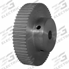 DAYTON Timing Pulley: Modified Curvilinear, Fixed, For GT Timing Belt Section, For 9 mm Belt Wd (MPN 62-3P09-6A4). Key specifications — Brand: DAYTON; Finish: Clear Anodized; For Belt Series: Powerhouse®.