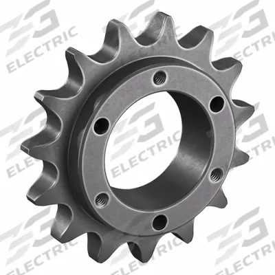 TSUBAKI Sprocket: For 60 Chain, 15 Teeth, 3.607 in Pitch Dia, 3.98 in Outside Dia - Size 60 Bushed-Bore Roller Chain Sprockets