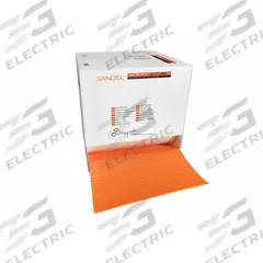 Cable Protector: 1 Channels, 2 1/2 in Max Cable Dia, 12 in Overall Wd, 1 1/2 in Overall Ht, PVC (MPN 2369). Key specifications — Color: Bright Orange; Brand: SANDEL.