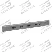 TENNSCO Power Outlet: 42 in Overall Wd, 4 in Overall Dp, Steel, Gray (MPN WOP-42-WK-1). Key specifications — Operating Voltage: 115 V; Product Type: Powerstrip; Color: Gray.