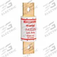MERSEN Fuse: A4J Series, Class J, Blade Body, Fast-Acting, 225 A, 600 V AC, 300 V DC, Non-Indicating (MPN A4J225). Key specifications — Series: A4J; Brand: MERSEN.
