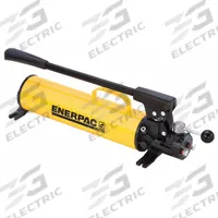 ENERPAC Hydraulic Hand Pump: 2 Stages, Double Acting, 500 psi Max. Pressure 1st Stage, Steel (MPN P84). Key specifications — Brand: ENERPAC; Cylinder Compatibility: Double Acting.