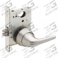 SCHLAGE Door Lockset: Passage Lever Locksets, Stainless Steel, ADA Compliant, Ligature-Resistant (MPN L9010 SL1XSK1 630). Key specifications — Ligature Resistance: Ligature-Resistant; Brand: SCHLAGE; Lockset Function ANSI Code: F01; Visual Indicator Message: Locked/Unlocked; Lockset Style: L SL1; ADA Compliant: Yes; Finish: Satin Stainless Steel : Forged Brass.