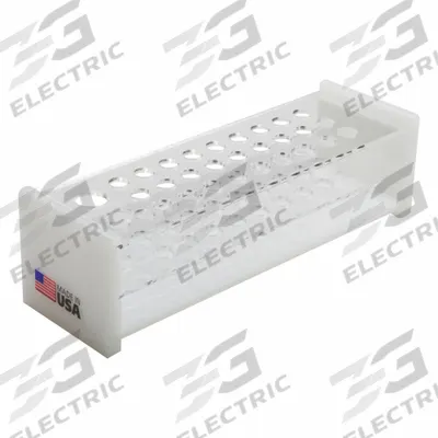 DYNALON Tube Rack: 2 1/2 in Overall Wd, 2 1/2 in Overall Ht, 8 3/4 in Overall Lg - Lab Storage Racks