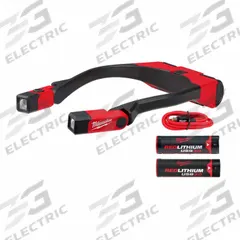 MILWAUKEE Neck Light Kit: Rechargeable, 400 lm Max. Brightness, 8 hr Max Run Time, 2 Light Outputs (MPN 2117-21, 48-11-2131). Key specifications — Charger Style Included: USB Type-C Cord; Brand: MILWAUKEE.