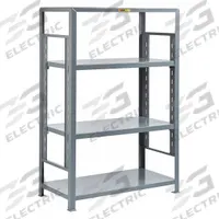LITTLE GIANT Welded Steel Adjustable Shelving: Heavy-Duty, Starter, 60 in x 24 in, 72 in Overall Ht (MPN 4SH-A-2460-72). Key specifications — Brand: LITTLE GIANT; Color: Dove Gray.