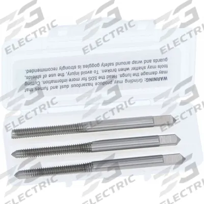 CLEVELAND Tap Kit: #8-32 UNC, H3 / 2B, 2 Flute - Three-Piece Hand Tap Sets