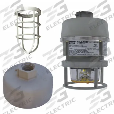 KILLARK Hazardous Location Signal Light: LED, 12 to 80VDC/24 V AC, 8 in Overall Ht - Strobe Lights for Hazardous Locations