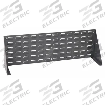 QUANTUM STORAGE SYSTEMS Louvered Bench Rack: 12 in x 36 in x 1/4 in, 1 Sides, 0 Bins - Benchtop Louvered Racks Without Bins