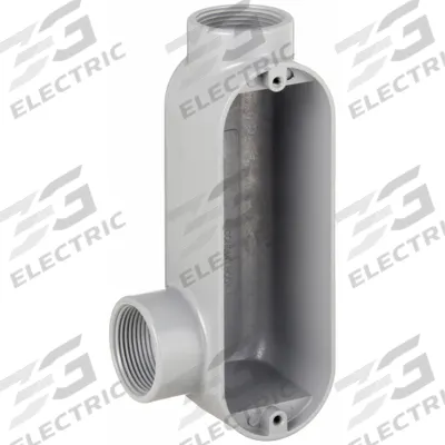 RACO Conduit Outlet Body: Aluminum, 1 1/4 in Trade Size, LL Body, 30.8 cu in Body Capacity - LL - 90° Elbow Type
